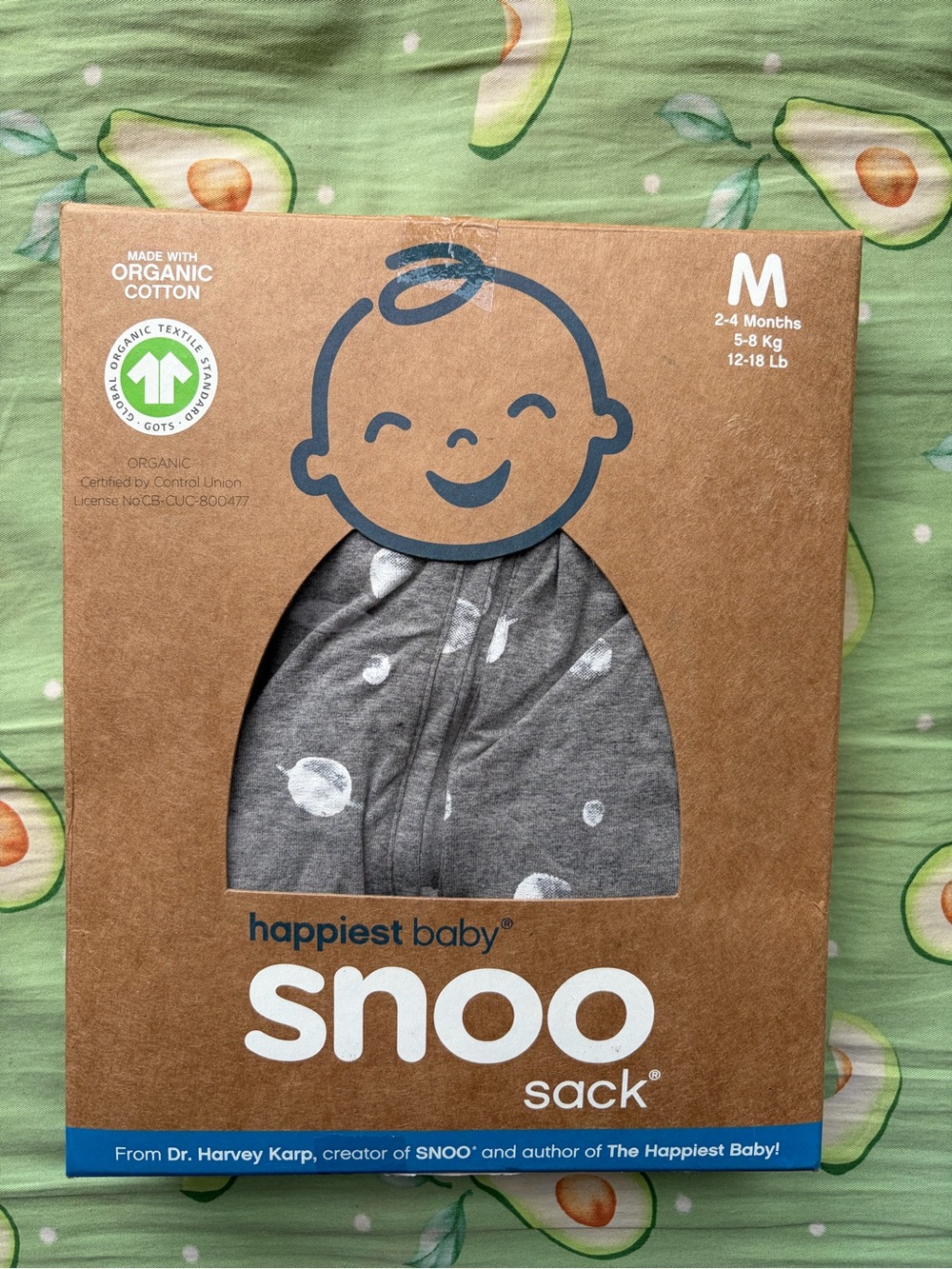 Snoo Baby Sleep Sack - Gray - Organic Cotton (M)